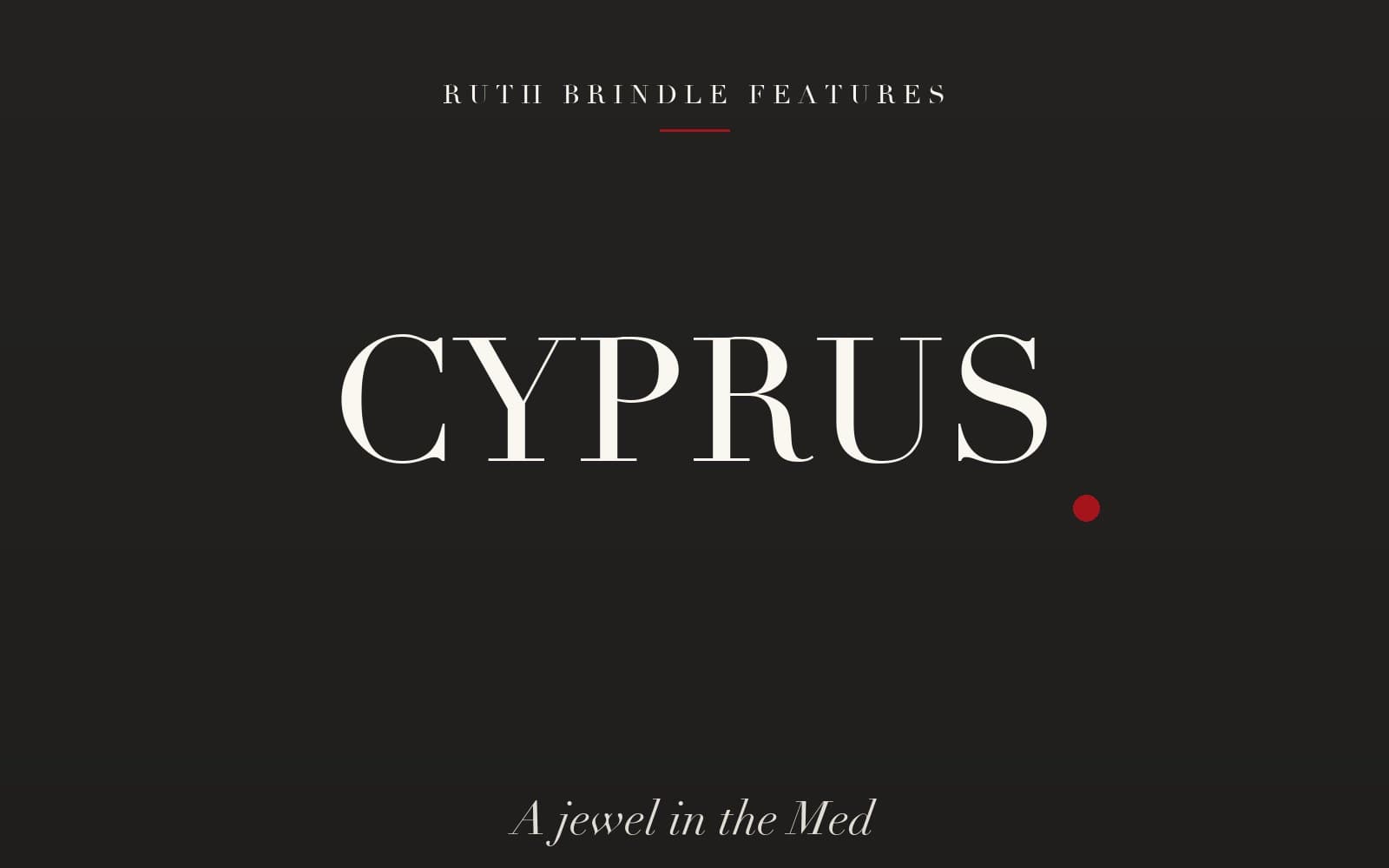 It’s no myth, Cyprus is a jewel in the Med
